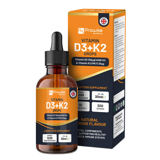 Vitamin D3 + K2 Liquid Drops (4000 IU) – Immune & Bone Support 30ml